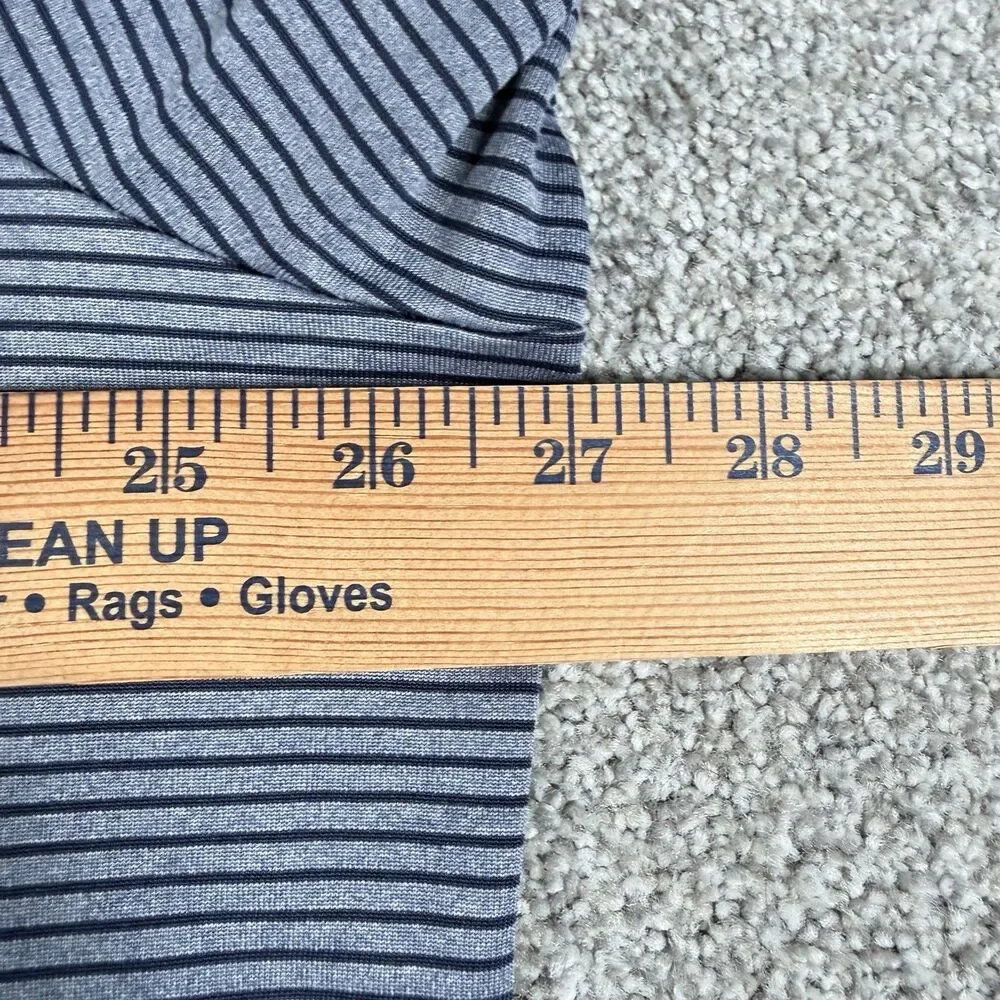 Adidas Golf Feeder Stripe Polo Shirt Mens Performance Stretch Blue Size 2XL XXL